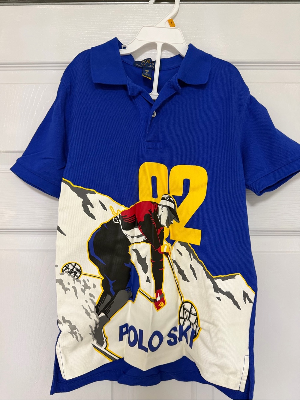 Polo by Ralph Lauren Kids Royal Blue Ski Graphic Polo Shirt